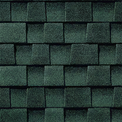 Hunter Green shingle swatch